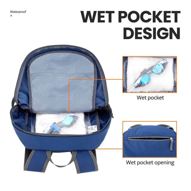 Venture Pal 40L Lightweight Packable Travel Hiking Backpack Daypack - Image 2